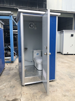 Cabine de toilettes préfabriquée portable à prix abordable, mini-abri de camping, douche, siège de toilette, toilettes à la turque, salle de bain mobile