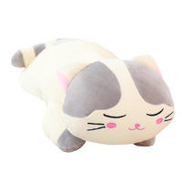 Boneka Kucing Plush OEM Berbobot Ringan dengan Desain Sensorik yang Menenangkan untuk Mengurangi Stres dan Grosir Mainan Hewan Peliharaan