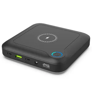 Mini estação de energia cpap, pilha com bateria 2023 mah, carregamento rápido de 84w dc para celulares, laptops, novidade, 24000