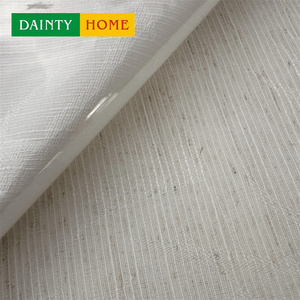 Rideaux en tulle à <span class=keywords><strong>motif</strong></span> <span class=keywords><strong>bambou</strong></span> luxueux et protecteurs contre les UV, 100% polyester, style moderne, ouverture bipartite gauche/droite - Product Image 3