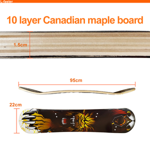 Plateau de planche à roulettes électrique 9 pouces en érable, 10 plis, Skateboard de montagne, Longboard américain, avec support de pied pour adultes - Product Image 6