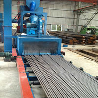 Machine de sablage de type tunnel homologuée CE pour le nettoyage des poutres en H