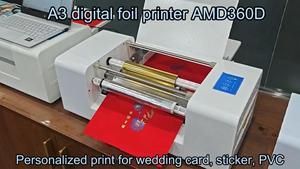 Nueva Máquina de Impresión Digital con Lámina Dorada A3 / Máquina de Estampado en Caliente / Impresora Automática de Lámina para Tarjetas de Boda Amydor AMD360D - Product Image 4