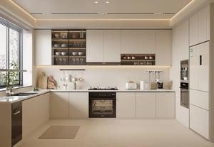 Armoires de cuisine sur mesure de style scandinave avec tiroirs profonds pour la construction de maisons neuves - Product Image 5