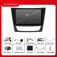 Radio para Auto para Mercedes Benz Clase E W211 2002-2010, CarPlay Inalámbrico, Android Auto, GPS, Reproductor Multimedia, Pantalla Táctil, 2din, DVD