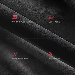 <span class=keywords><strong>Fourniture</strong></span> directe <span class=keywords><strong>d</strong></span>'usine 100% polyester microfibre doux Faux tissu sué<span class=keywords><strong>d</strong></span>é auto-adhésif <span class=keywords><strong>pour</strong></span> revêtement intérieur de voiture - Product Image 1