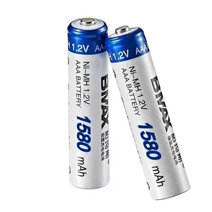 Baterías de hidruro metálico de níquel Ni MH 1,2 V 1580 mAh AAA Batería recargable NiMH Batería de repuesto