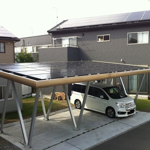 Abri de voiture en aluminium Supersolar pour <span class=keywords><strong>2</strong></span> <span class=keywords><strong>voitures</strong></span>, structure <span class=keywords><strong>solaire</strong></span>, toit imperméable, fondation en béton, garantie 12 ans, résistant au vent fort - Product Image 6