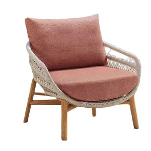 Combinaison <span class=keywords><strong>de</strong></span> mobilier <span class=keywords><strong>d</strong></span>'extérieur pour balcon cour villa loisirs design moderne chaise en rotin à dossier haut <span class=keywords><strong>canapé</strong></span> en teck - Product Image 2
