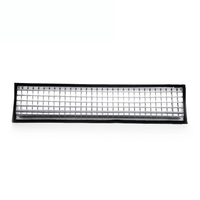 Diffuseur de ventilation rectangulaire mural en alliage d'aluminium blanc moderne à double déflection pour CVC, grille conventionnelle extérieure