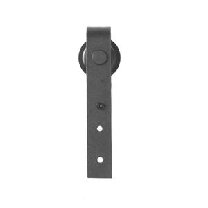 Set Hardware per porte da fienile in stile moderno kit per porte da fienile scorrevoli nero - Product Image 1