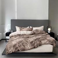 Parure de lit africaine vibrante 3 pièces, taille King Size, 1 drap plat, 2 taies d'oreiller, haute qualité