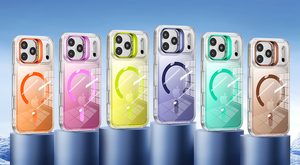 เคสชาร์จโทรศัพท์แบบแม่เหล็กแบบมีขาตั้งกล้องไล่ระดับสีสำหรับ iPhone 17 Air 18 PRO MAX 16 PLUS 15 14 <span class=keywords><strong>13</strong></span> - Product Image 2
