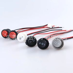 Interruptor Basculante Redondo KCD1-105 de 20 mm, Encendido/Apagado, 6 A, 250 V, IP33, con Cable de 10 cm y Terminación de Soldadura - Product Image 4