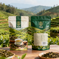 Sachet Doypack personnalisé pour emballage de thé et alimentaire, impression numérique, finition mate