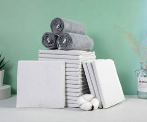 Tapis absorbants jetables écologiques en pâte de cellulose + SAP pour chiots et chiens, extra grands, pour l'apprentissage de la propreté des animaux de compagnie - Product Image 1