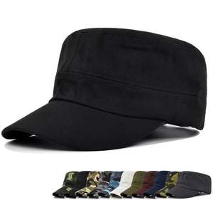 Wholesale Cheap Factory in Stock Solid Twilled Cotton Blank <b>Flat</b> Top Tucker Hat Sports <b>Cap</b> Camp Hat for <b>Men</b> Sun Shade - Product Image 1