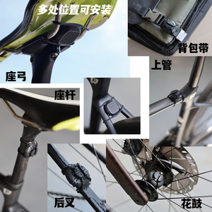 Support en silicone pour AirTag de vélo Antuke, noir, étanche, écologique, pour vélo de route - Product Image 3