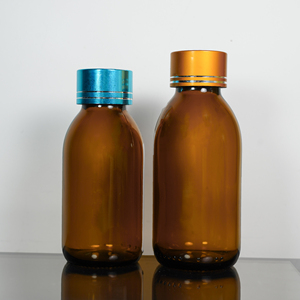 100mL 125ml 150ml ámbar <span class=keywords><strong>Pharma</strong></span> medicina ZD botella de vidrio con tapa - Product Image 4