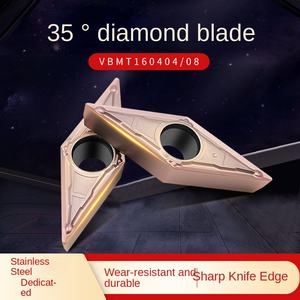 CNC Torna Bıçağı 35 Derece Elmas Keskin Bıçak Tane VBMT160404/08 Paslanmaz Çelik Torna Bıçağı - Product Image 4