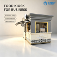 Quiosco Prefabricado para Exteriores, Multi-Estilo, para Venta de Comida Callejera, Bebidas, Helados y Souvenirs, para Centros Comerciales, Parques y Atracciones Turísticas