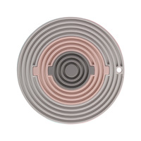 Style scandinave trois-en-un rond silicone tapis isolant spot épaissi napperons de cuisine amovible combinaison pot caboteur