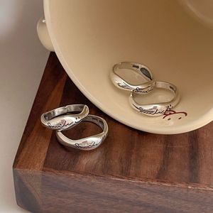 S925 Sterling Silver Smiley Face <b>Ring</b> Simple High End Unisex Gift Jewelry - Product Image 4