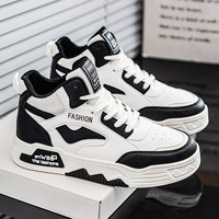 Chaussures de course montantes pour hommes, nouvelle collection automne 2026, semelle épaisse, lacets, bout fermé, respirantes, en tissu de coton