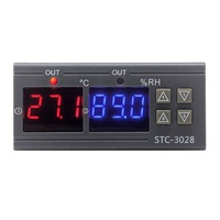 Contrôleur numérique de température et d'humidité STC-3028 pour serre, incubation, humidificateur, réfrigérateur domestique, thermostat STC3028, interrupteur de commande