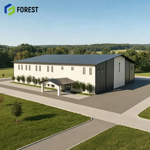 Custom Engineering Steel Structure Warehouse Prefabricated Worshiping <b>Space</b> Building Construction Factory OEM ODM - Product Image 1