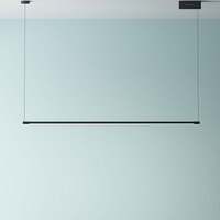 Lustre de ligne LED suspendu au plafond nordique adapté aux hôtels de luxe salons salles d'étude restaurants