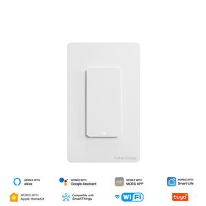 Interruptor de Pared Minimalista de 4 Vías con Control Táctil Wi-Fi IP20 10A 230V de YuHe Group, Compatible con Alexa, Google Assistant y Smart Life - Product Image 1