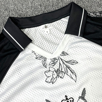 Camiseta de fútbol Retro de alta calidad Unisex personalizada, ropa de calle cuadrada recortada de gran tamaño, ropa sublimada de fútbol, 100% poliéster