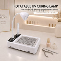 Lampe à ongles UV LED multifonction professionnelle, collecteur de poussière, portable, sans fil, pour la polymérisation du gel, manucure, salon, domicile