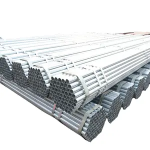 ASTM ERW Hollow Section Hot Dip Pre Galvanized Gi Carbon Steel Round Pipe Thread Butt Welded Seamless Pipe Welded Tube