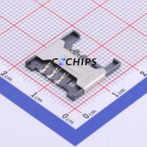 SIM-004X SIM Card Connector SMD Connector Plug-In Type Mini SIM Card Card Holder No Card Detection - Product Image 1