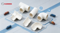 Raccords de conduites PVC Huangjie conformes aux normes nationales - Connecteurs droits filetés détachables, coudes, tés, tailles 16/20/25, tête hexagonale