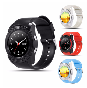 Nouveaux Produits V8 Sim Card Dial Call Smartwatch avec Caméra HD Écran Rond Surveillance de la Santé Sport <span class=keywords><strong>Indestructible</strong></span> Smart Watch - Product Image 3