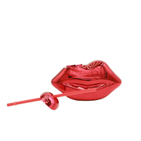 Party Creative Drinkware 20OZ Gobelet en plastique argenté brillant avec paille Discoball boule ronde tasses de paille tasses bon marché bouche tasse à lèvres