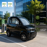 Quadricycle électrique à deux portes et trois places avec certification européenne EEC et COC