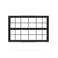 Présentoir de sol métallique double face personnalisé avec paniers en fil métallique réglables pour outils électriques et quincaillerie en magasin de détail