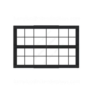 Étagères d'affichage en métal personnalisées, présentoir de sol double face avec paniers en fil métallique, support d'organisation d'outils réglable - Product Image 5