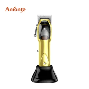 ANIONTE ATB474 전문 BLDC 무선 충전식 DC 모터 이발 헤어 클리퍼 0.6-3.0mm 전기 헤어 트리머 usb lithi