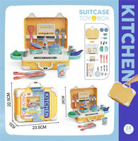 Jouets YS TOYS très populaires : Valise de beauté et de coiffure en plastique pour enfants d'âge préscolaire, avec lumières clignotantes, pour jeu d'imitation