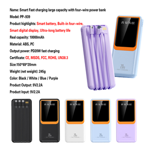 พาวเวอร์แบงค์หน้าจอ LED แบบพกพากลางแจ้งขนาด10000mAh ชาร์จเร็วแบตเตอรี่สำรองและสถานีพลังงาน - Product Image 2