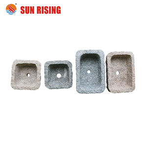 Décoration de jardin Pots de jardinières rectangulaires Antique Vieille <span class=keywords><strong>pierre</strong></span> Sculpture Bétail Cochon Abreuvoirs à vendre Commerce - Product Image 6