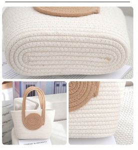 I-0596 กระเป๋าโท้ทชายหาดแบบใหม่มาแรงจากอเมริกา ยี่ห้อ Mairun แฟชั่นสีสันตัดกัน ทอจากวัสดุผสมฟาง/ฝ้าย ซับในโพลีเอสเตอร์ ปิดด้วยซิป - Product Image 6