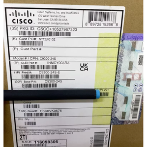 <span class=keywords><strong>C9300</strong></span>-<span class=keywords><strong>24S</strong></span>-<span class=keywords><strong>E</strong></span> de commutateur de fente de module d'extension de la série <span class=keywords><strong>C9300</strong></span> 24x1GB SFP 1x - Product Image 1