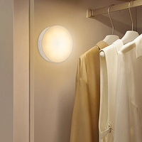 Lámpara LED con Sensor de Movimiento para Gabinete de Cocina, Luz de Pared de Inducción Inteligente Recargable por USB, Luces Nocturnas para Armario
