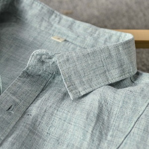 <span class=keywords><strong>Camicia</strong></span> <span class=keywords><strong>di</strong></span> <span class=keywords><strong>lino</strong></span> 100% <span class=keywords><strong>di</strong></span> alta qualità professionale professionale <span class=keywords><strong>camicia</strong></span> <span class=keywords><strong>di</strong></span> colore blu chiaro manica lunga Casual <span class=keywords><strong>camicia</strong></span> traspirante per gli uomini - Product Image 5